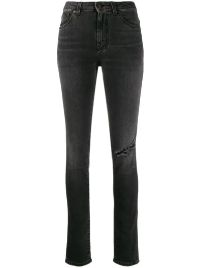 Saint Laurent Classic Skinny Jeans In Black
