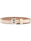 Htc Los Angeles Studded Belt  In Brown