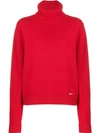 Dsquared2 Roll Neck Knitted Jumper In Red