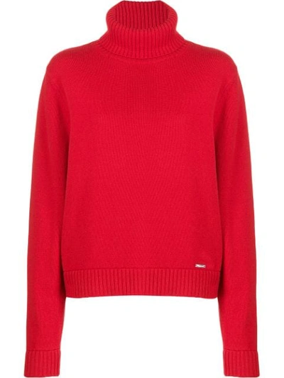 Dsquared2 Roll Neck Knitted Jumper In Red | ModeSens