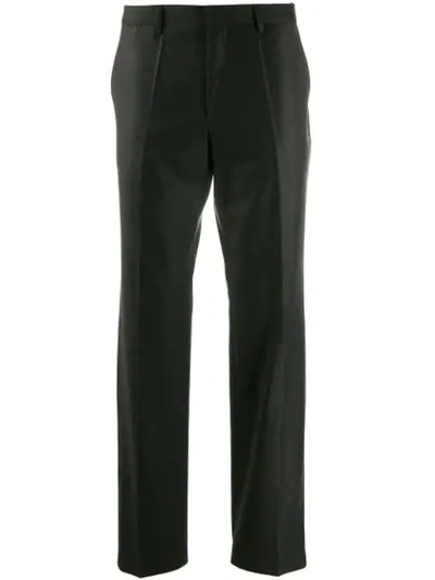 Hugo Boss Straight Suit Trousers In Brown