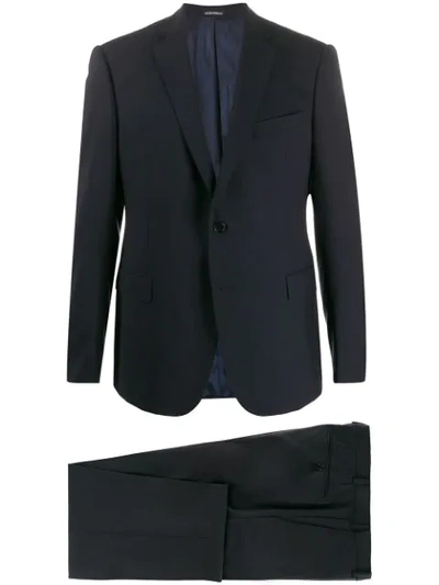 Emporio Armani Tailored Suit In Blue