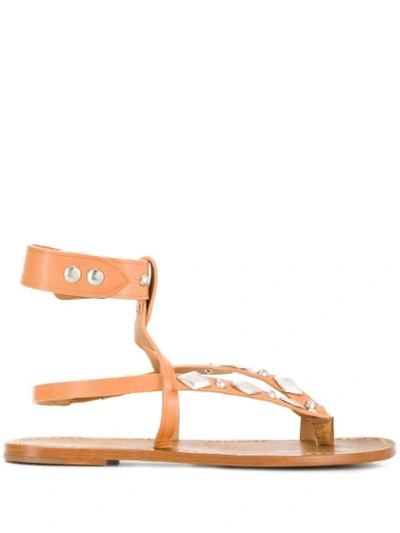Isabel Marant Enga Sandals In Brown