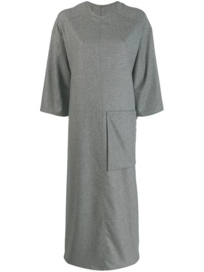 Toogood Short-sleeve Oversized Dress In Grey