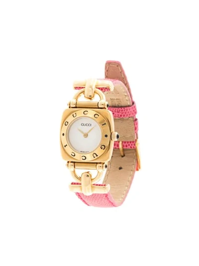 Pre-owned Gucci Horsebit Watch In Gold