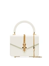 Gucci Sylvie 1969 Plexiglas Mini Top Handle Bag In White