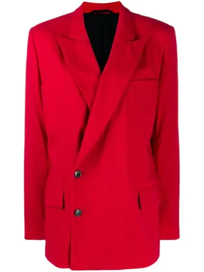 A.f.vandevorst Oversized Blazer Jacket In Red