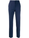 Theory Tapered Trousers In Blue