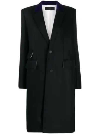 Haider Ackermann Flap Pockets Single-breasted Coat In Black