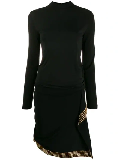 Roberto Cavalli Studded Dress In Black