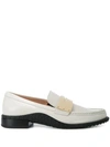 Tod's Patent Leather Penny Loafers In White