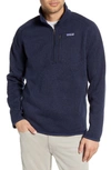 Patagonia Better Sweater® Quarter Zip Pullover In New Navy