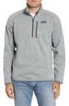 Patagonia Better Sweater® Quarter Zip Pullover In Stonewash