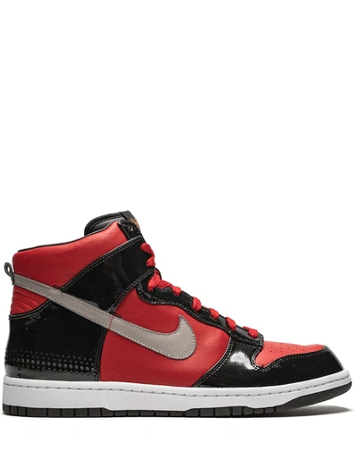 Nike Dunk High Premium Sneakers In Red