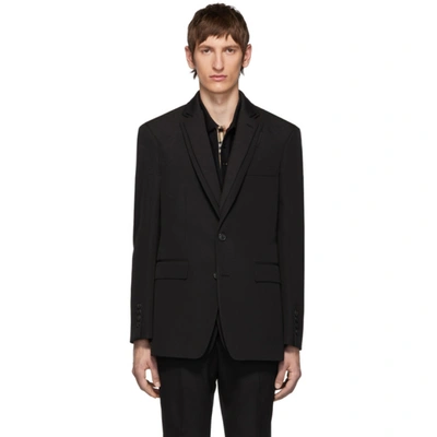 Burberry English Fit Reconstructed Wool Tailored Jacket In Black
