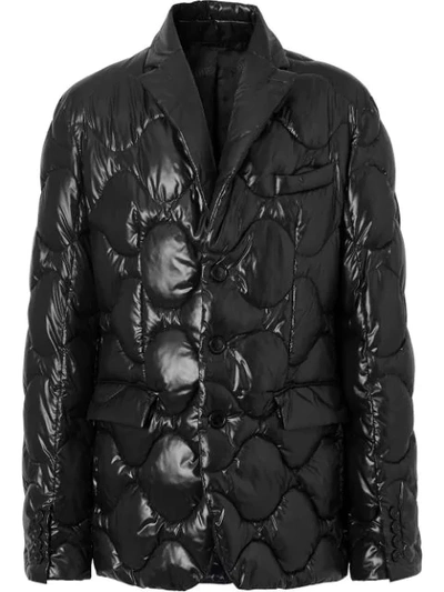 Burberry Nylon Puffer Blazer In Black