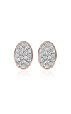 Ginette Ny Women's Sequin 18k Rose Gold & Diamond Stud Earrings