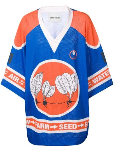 Henrik Vibskov Froggy Hockey Shirt In Blue