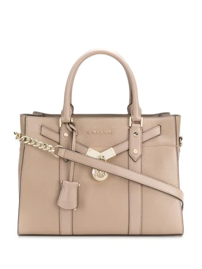 Michael Michael Kors Nouveau Hamilton Tote Bag In 208 Truffle