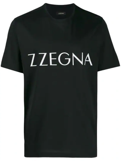 Z Zegna Blue Cotton T-shirt