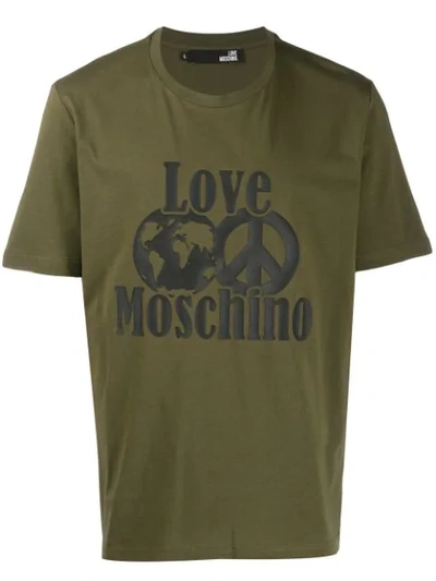 Love Moschino Green Cotton T-shirt