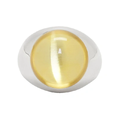 Avgvst Jewelry Yellow Large Lollipop Ring In Citrine