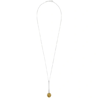 Avgvst Jewelry Orange Lollipop Necklace In Citrine