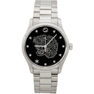 Gucci Silver G-timeless Tiger Watch