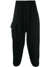 Yohji Yamamoto Gabardine Cargo Pants In Black