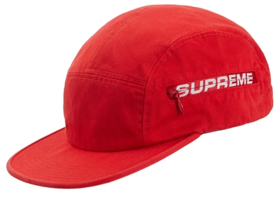 Pre-owned Supreme Side Zip Camp Cap (ss19) Red