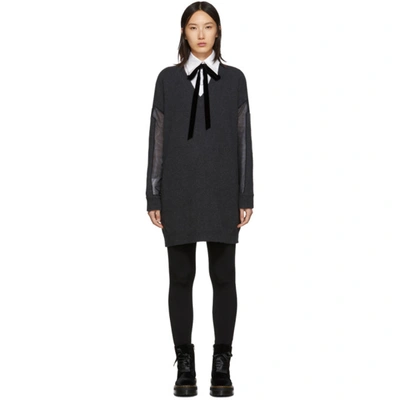 Mcq By Alexander Mcqueen Mcq Alexander Mcqueen Grey Tunic Dress In 1150 Charco