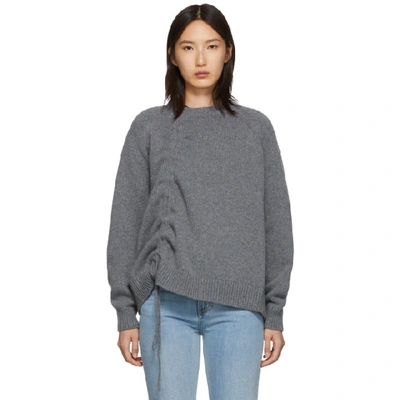 Mcq By Alexander Mcqueen Mcq Alexander Mcqueen Grey Drawstring Sweater In 1309 Grey