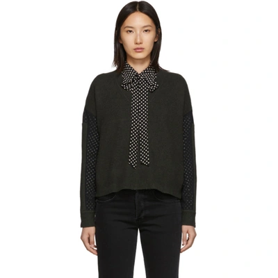 Mcq By Alexander Mcqueen Green Mcq Swallow Cropped Jumper In 3054 Green