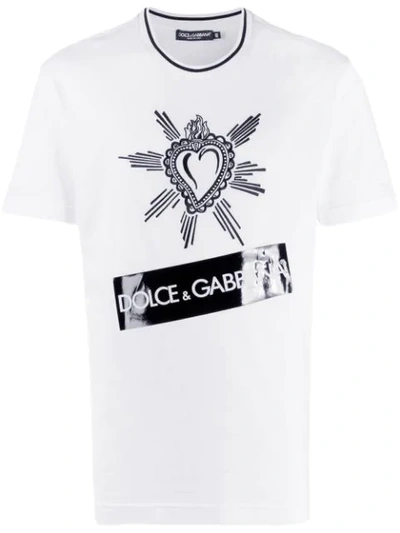 Dolce & Gabbana Sacred Heart T-shirt In White