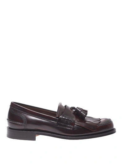 Church's Oreham Polished Leather Tasselled Loafers In Black