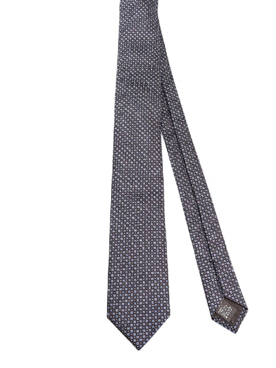 Dolce & Gabbana Silk Jacquard Martini Collection Tie In Black