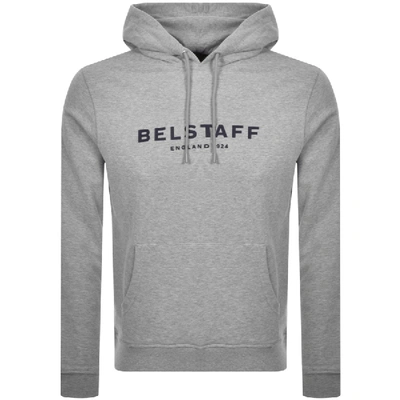 Belstaff Pullover Logo Hoodie Grey