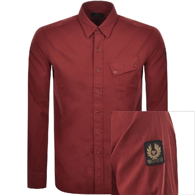 Belstaff Long Sleeved Pitch Shirt Red