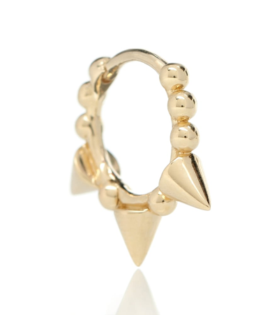 Maria Tash Triple Spike Clicker 14kt Gold Earring In Metallic