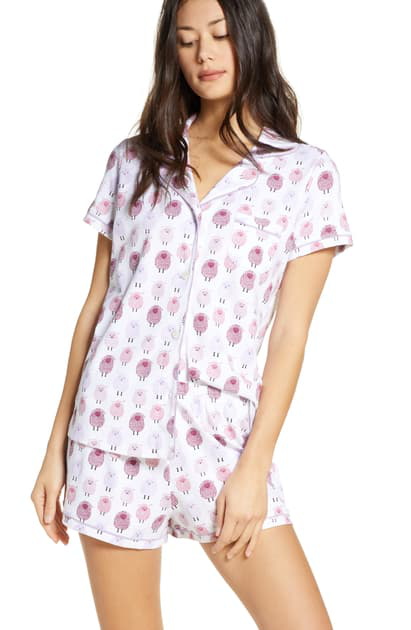 Roller Rabbit Woolies Polo Pajama Set In Berry | ModeSens