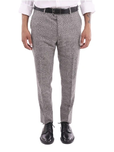 Dolce & Gabbana Patterned Trousers In Nero/bianco