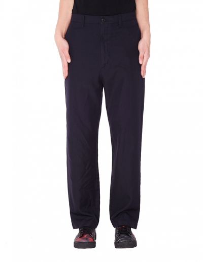 Junya Watanabe Navy Blue Trousers With Pockets