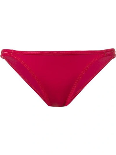 Duskii 'oasis' Slim Regular Bikini Bottom In Red