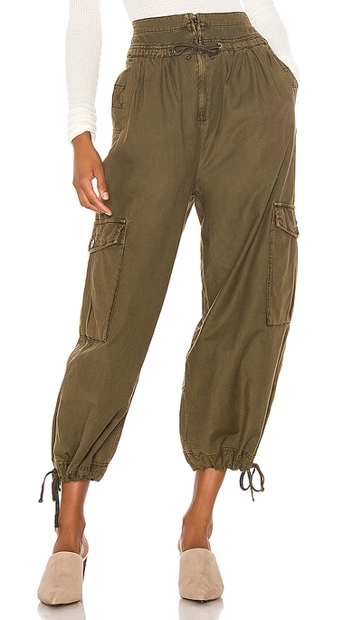 Free People Fly Away Parachute Pants In Army