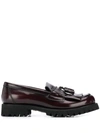 Church's Catrina Tassel Leather Loafers In Bordeaux