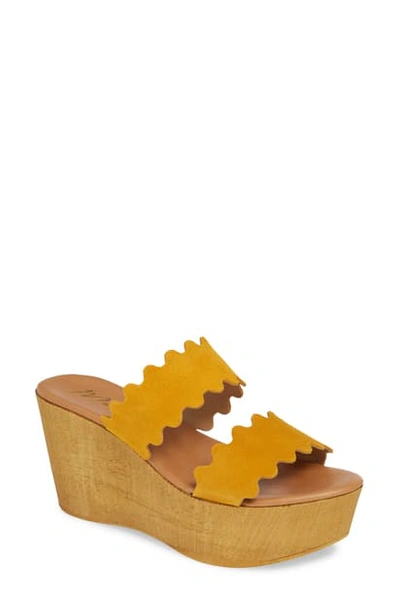 Matisse Charlie Slide Sandal In Yellow