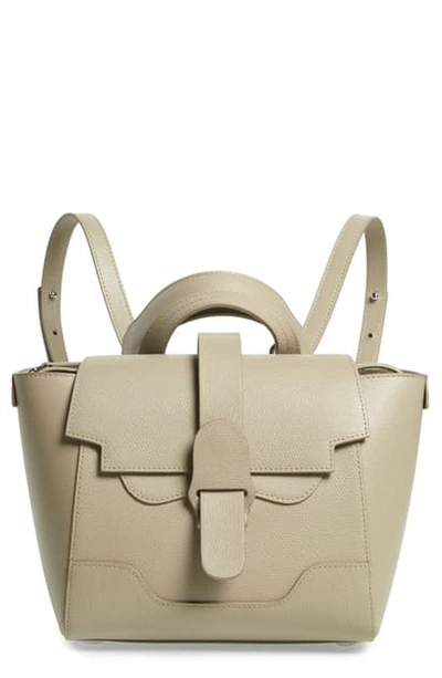 Senreve Mini Maestra Leather Satchel In Sand