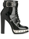 Alexander Mcqueen 125mm Studded Leather Ankle Boots In Black