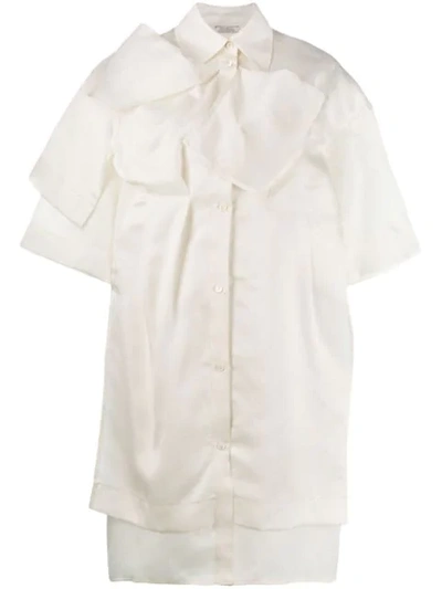 Nina Ricci Oversized Shirt Dress In White