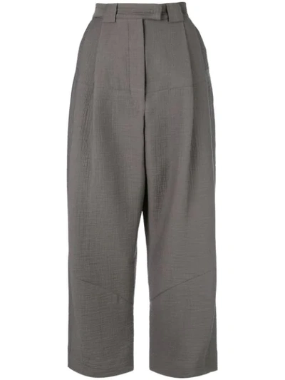 Rachel Comey High-rise Cropped Trousers In Grey